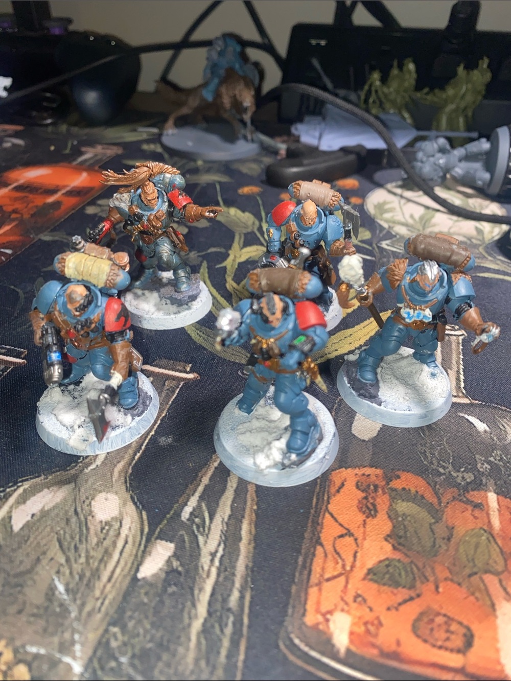 Warhammer 40K Space wolf kill team-painted